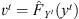 $ {v}^t={\hat{F}}_{{Y}^t}\left({y}^t\right)$