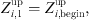 $$ {Z}_{i,1}^{\mathrm{up}}={Z}_{i,\mathrm{begin}}^{\mathrm{up}}, $$