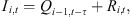 $$ {I}_{i,t}={Q}_{i-1,t-\tau }+{R}_{i,t}, $$