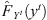 $ {\hat{F}}_{{Y}^t}\left({y}^t\right)$