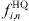 $ {f}_{i,n}^{\mathrm{HQ}}$