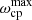 $ {\omega }_{\mathrm{cp}}^{\mathrm{max}}$