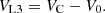 $$ {V}_{\mathrm{L}3}={V}_{\mathrm{C}}-{V}_0. $$