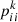 $ {p}_{ii}^k$