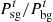 $ {P}_{\mathrm{sg}}^t/{P}_{\mathrm{bg}}^t$