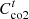 $ {C}_{\mathrm{co}2}^t$