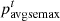 $ {p}_{\mathrm{avgsemax}}^t$