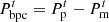 $$ {P}_{\mathrm{bpc}}^t={P}_{\mathrm{p}}^t-{P}_{\mathrm{m}}^t $$