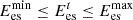 $$ {E}_{\mathrm{es}}^{\mathrm{min}}\le {E}_{\mathrm{es}}^t\le {E}_{\mathrm{es}}^{\mathrm{max}} $$