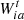 $ {W}_{{ia}}^t$