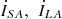 $ {\dot{I}}_{{SA}},\enspace {\dot{I}}_{{LA}}$