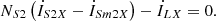 $$ {N}_{S2}\left({\dot{I}}_{S2X}-{\dot{I}}_{{Sm}2X}\right)-{\dot{I}}_{{LX}}=0. $$