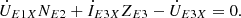 $$ {\dot{U}}_{E1X}{N}_{E2}+{\dot{I}}_{E3X}{Z}_{E3}-{\dot{U}}_{E3X}=0. $$