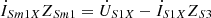 $$ {\dot{I}}_{{Sm}1X}{Z}_{{Sm}1}={\dot{U}}_{S1X}-{\dot{I}}_{S1X}{Z}_{S3} $$