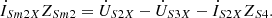 $$ {\dot{I}}_{{Sm}2X}{Z}_{{Sm}2}={\dot{U}}_{S2X}-{\dot{U}}_{S3X}-{\dot{I}}_{S2X}{Z}_{S4}. $$