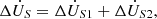 $ \Delta {\dot{U}}_S=\Delta {\dot{U}}_{S1}+\Delta {\dot{U}}_{S2},\enspace $