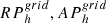 Mathematical equation: $$ {RP}_h^{grid},{AP}_h^{grid} $$