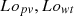 Mathematical equation: $$ {Lo}_{pv},{Lo}_{wt} $$