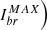 Mathematical equation: $$ {I}_{br}^{MAX}\Big) $$
