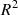 Mathematical equation: $$ {R}^2 $$