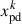 Mathematical equation: $$ {x}_{\mathrm{pd}}^k $$