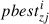 Mathematical equation: $$ pbes{t}_{zj}^i $$