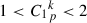 Mathematical equation: $$ 1<{C_1}_p^k<2 $$